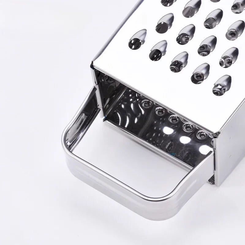 Kitchen Stainless Steel 4-Sided Box Food Grater Vegetable Cheese Slicer Shredder