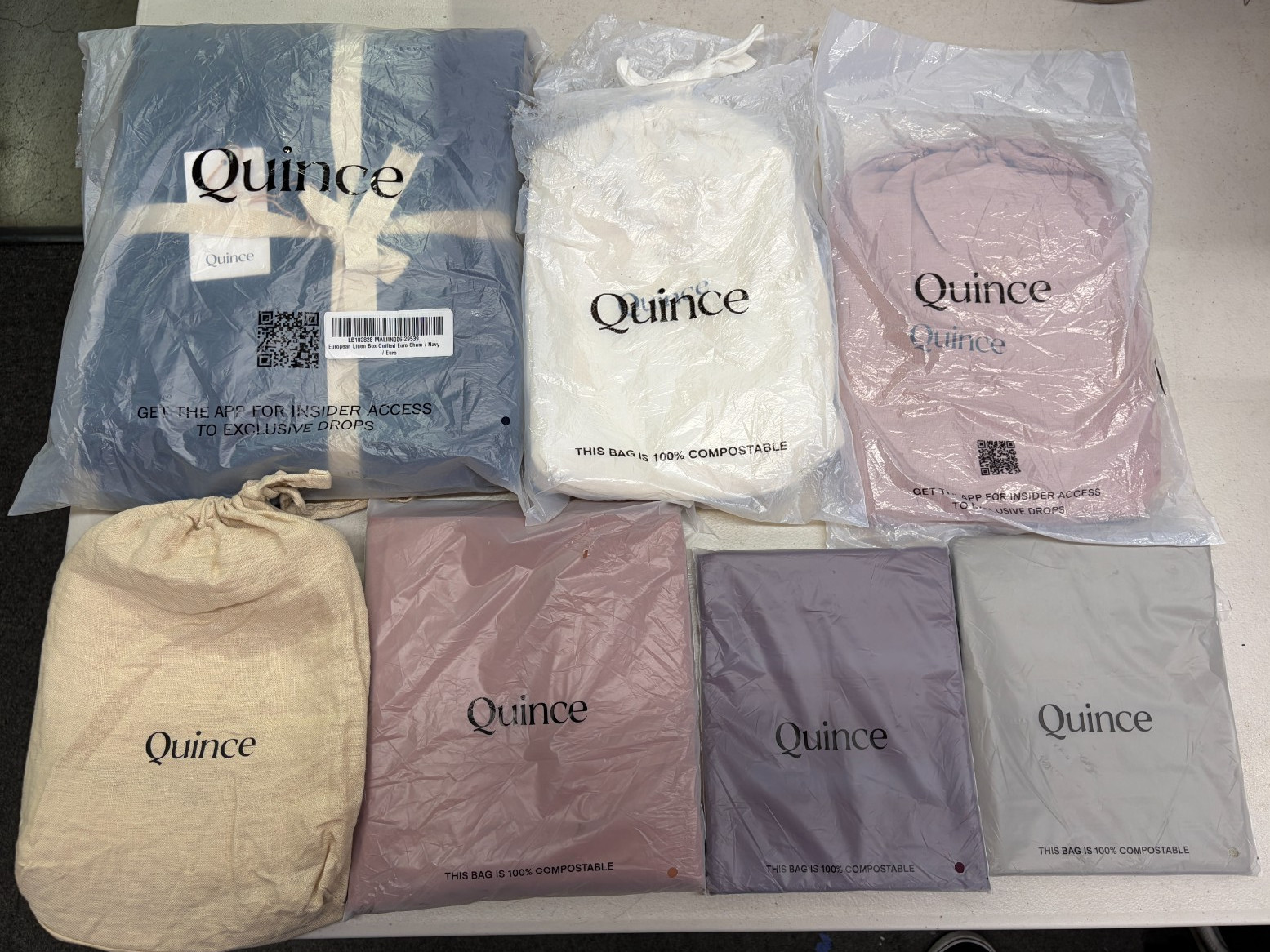 Mixed Lot of 7 – Quince Pillowcases / Shams – READ DESCRIPTION