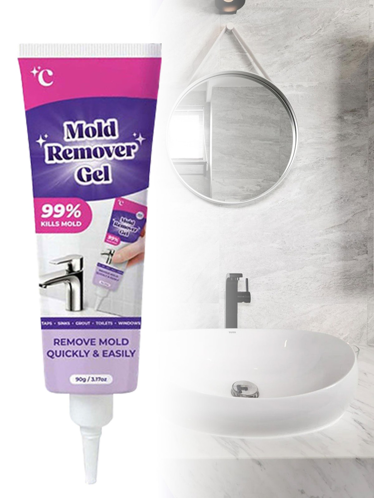 Mold Remover Gel Powerful Cleaning Gel Mild formula Easy to use TL
