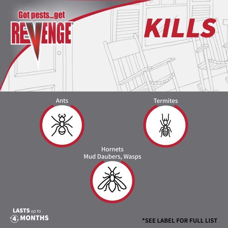 Bonide Revenge Termite & Carpenter Ant Killer Ready To Use Indoor Outdoor Use
