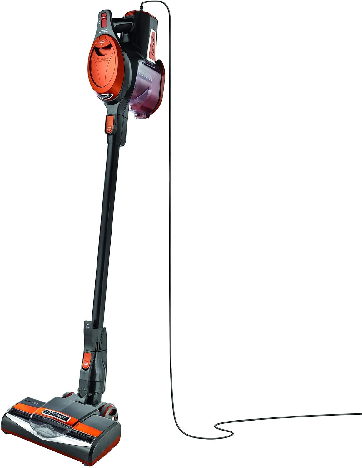 Rocket Ultra-Light Corded Bagless Vacuum for Carpet & Hard Floors, Gray/Orange