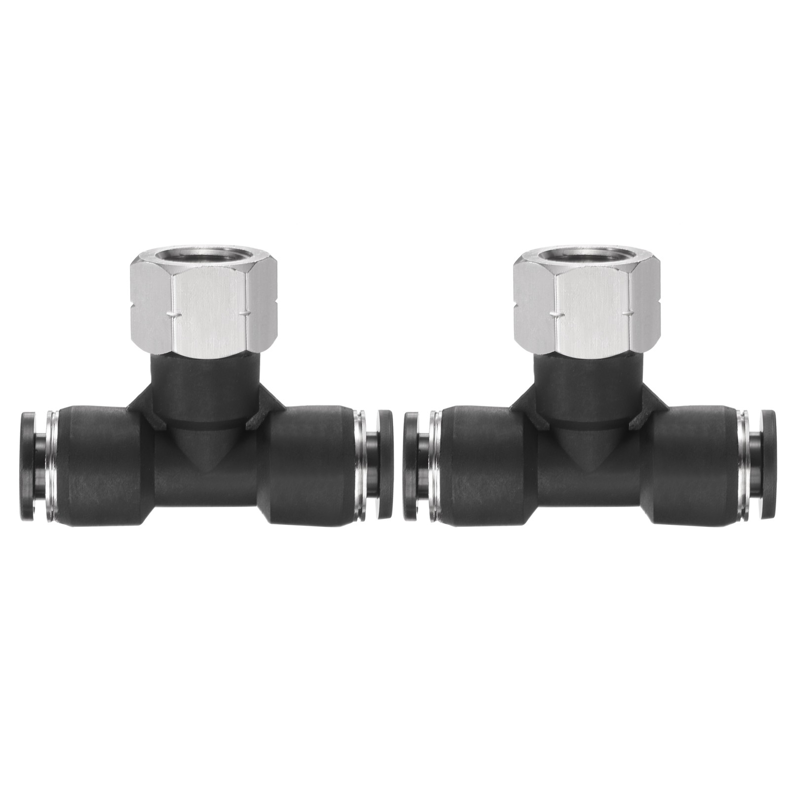 2pcs Air Line Fitting G1/4 Tube OD x NPT 1/8 Thread