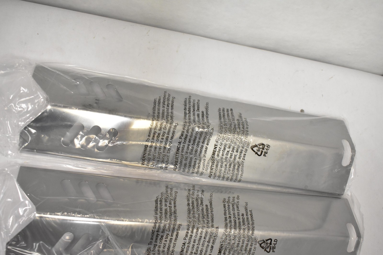 Cridtpid Flavor Bar Grill Part 4-Pack Stainless Steel Silver