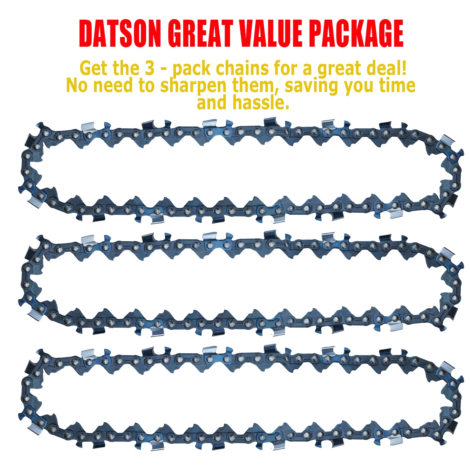 5″ Chainsaw Chain for Bauer 5″ pruning saw 231113C-B 0.30″ .043″ 28DL(3 chain)