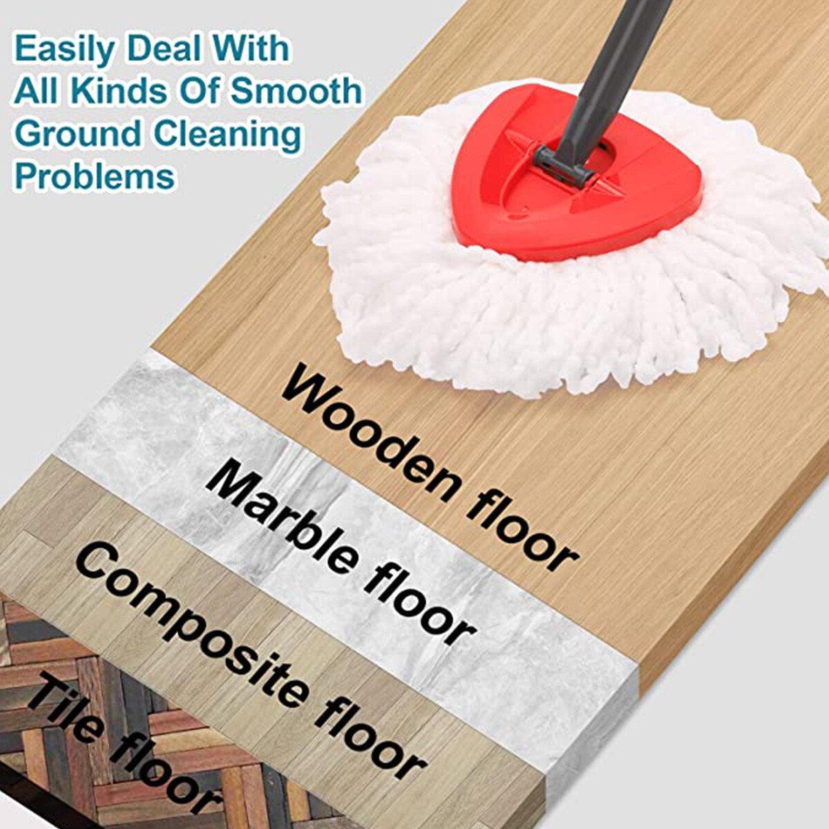 Replacement Microfiber Mop Head Easy Clean Wring Refill For O-Cedar Spin Mop