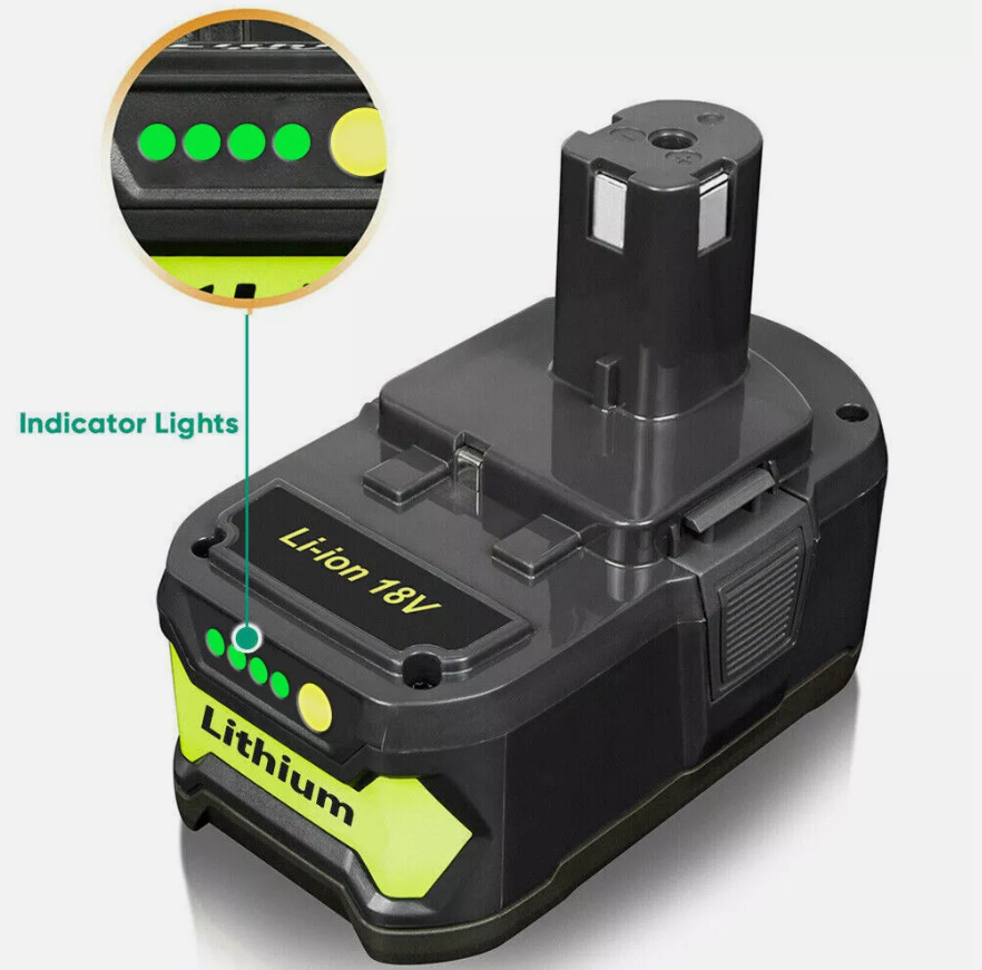 2x 18V Lithium Battery For Ryobi P108 ONE+ Plus RB18L50 RB18L40 P104 P105 8.0Ah