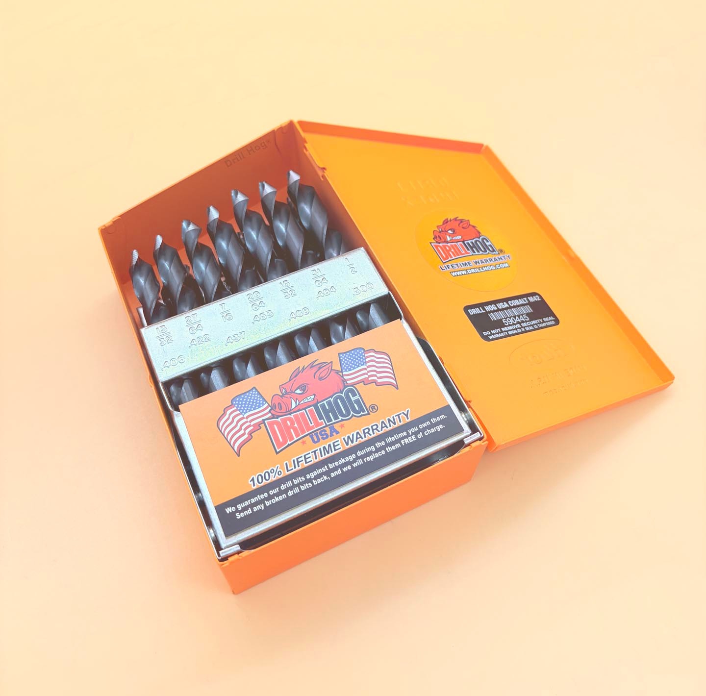 29 Pc Turbo Cobalt M42 Drill Bit Set Step Bit Tip Drill Hog® Lifetime Warranty
