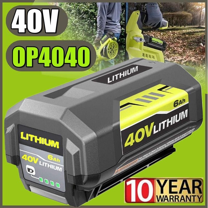 1-2PACK For Ryobi 40V 4.0 Ah Lithium-Ion Battery OP4040 OP4050 OP40602 OP40301