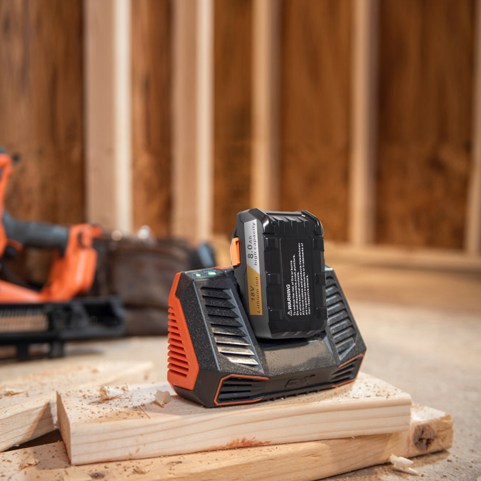 8000mAh For Ridgid R840085 6.0Ah Lithium Battery Rigid 18Volt R840087 Power Tool