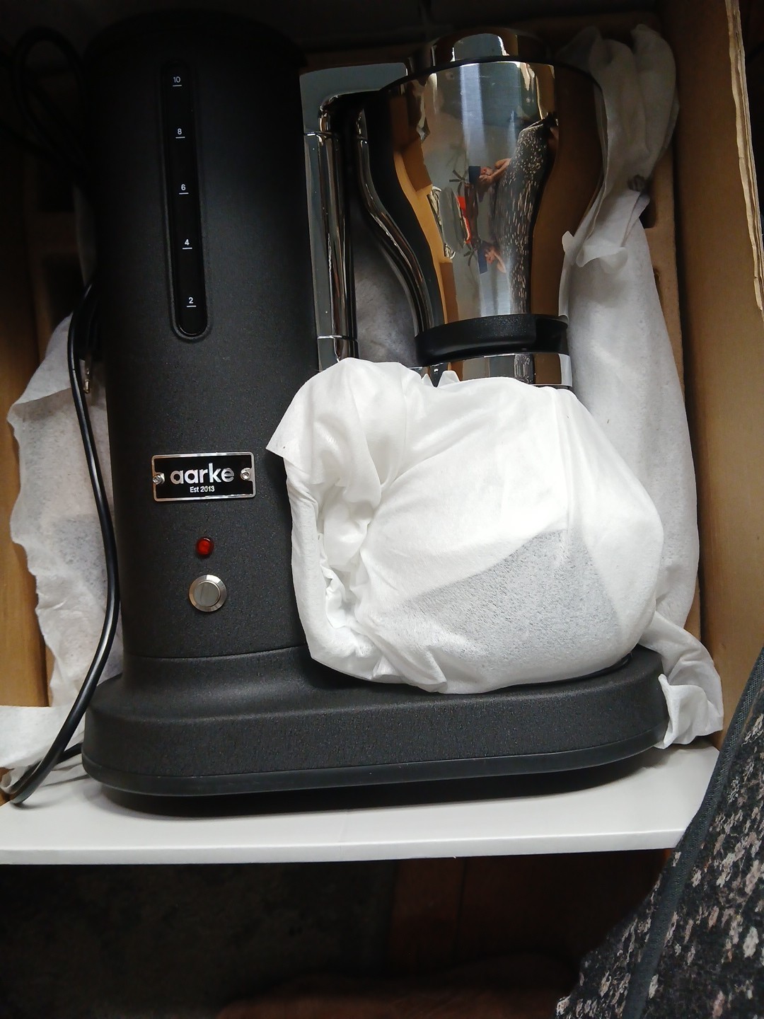 Aarke Coffee Maker Electric Drip Black Pre Owned.