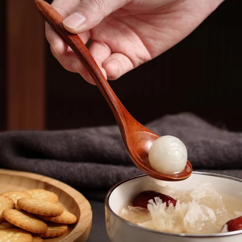 Wood Spoon Bamboo Kitchen Utensil Cooking Utensil Tool Soup Teaspoon Catering
