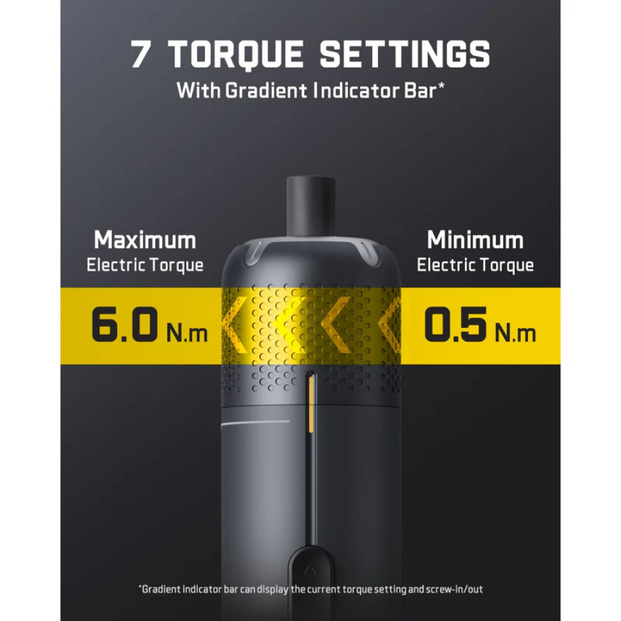 Fanttik S2 Pro Cordless Electric Screwdriver 7 Torque Settings, 20 Magnetic Bits