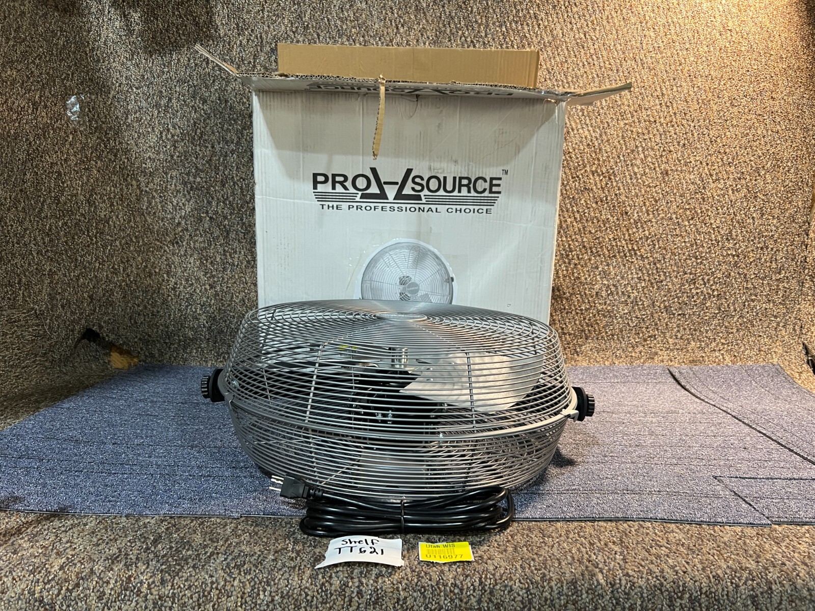 PRO-SOURCE Industrial Circulation Fan 18″ Dia 5,750 CFM 38838264 1 Phase 3 Spd