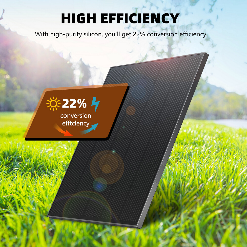 100W 200W Watt Monocrystalline Solar Panel High Efficiency PV 12V For Home RV