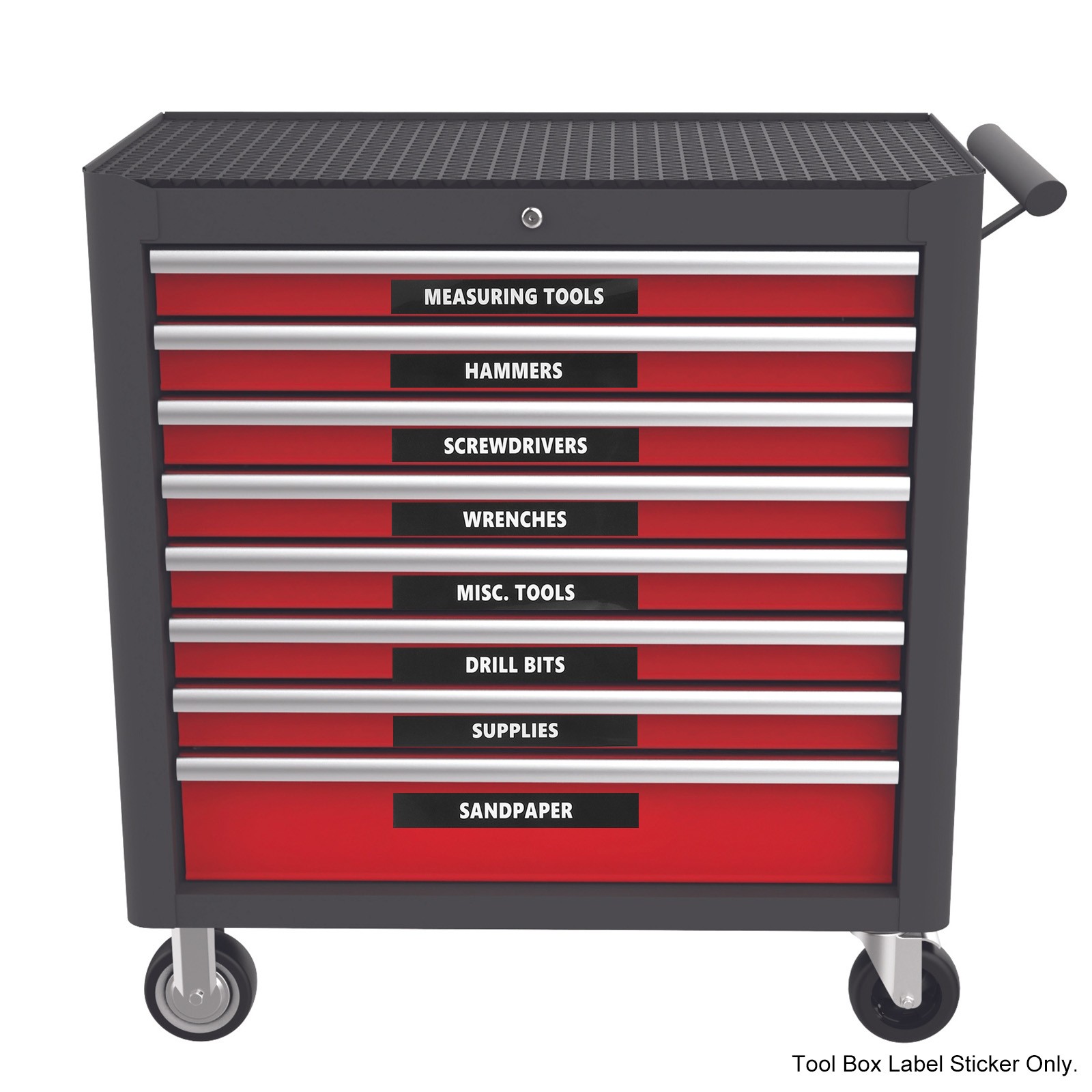 6 x Tool Box Label Sticker Machine Organizer Decal Waterproof Tool Box Stickers