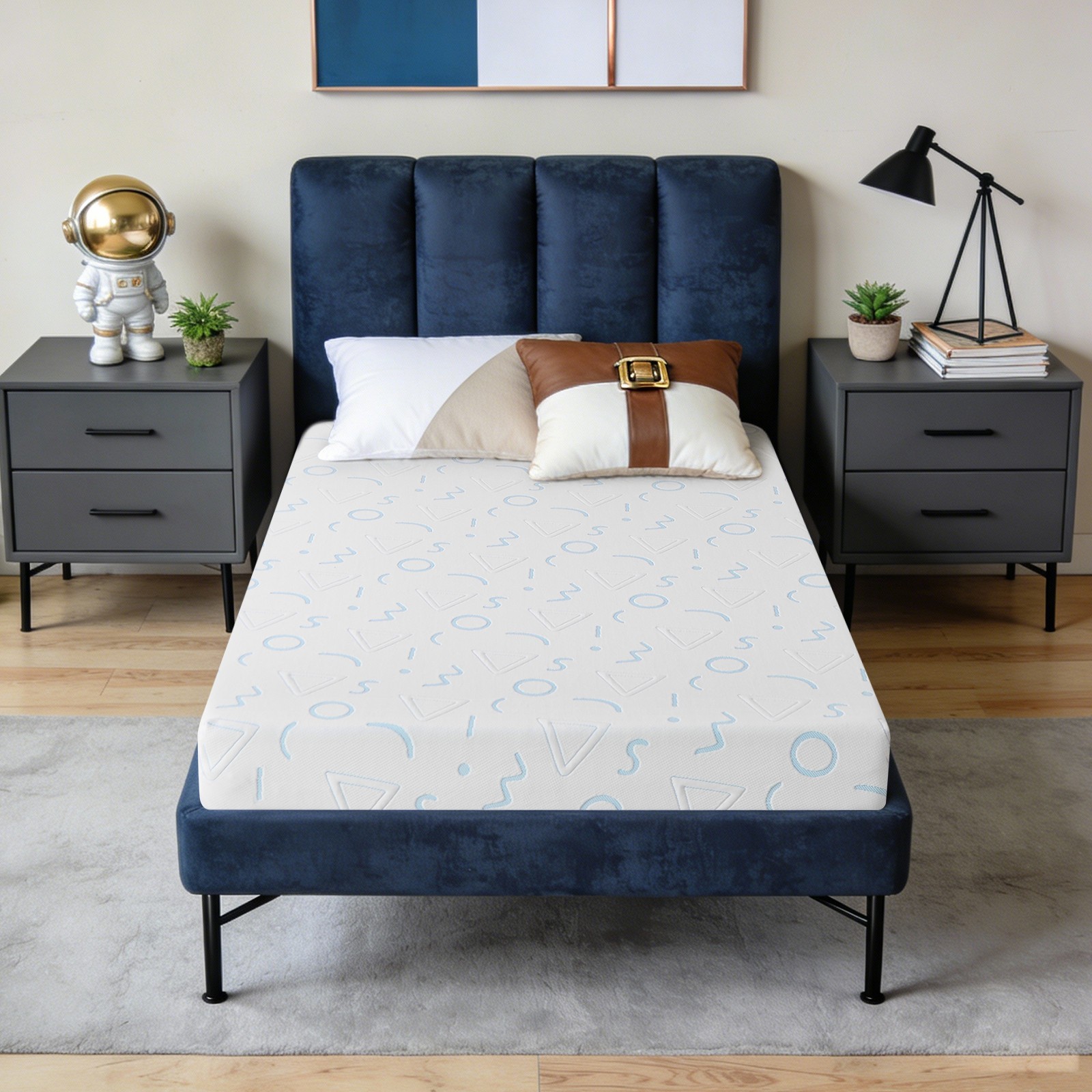 5″ 6″ Gel Memory Foam Mattress, CertiPUR-US Certified and Breathable, bed in Box