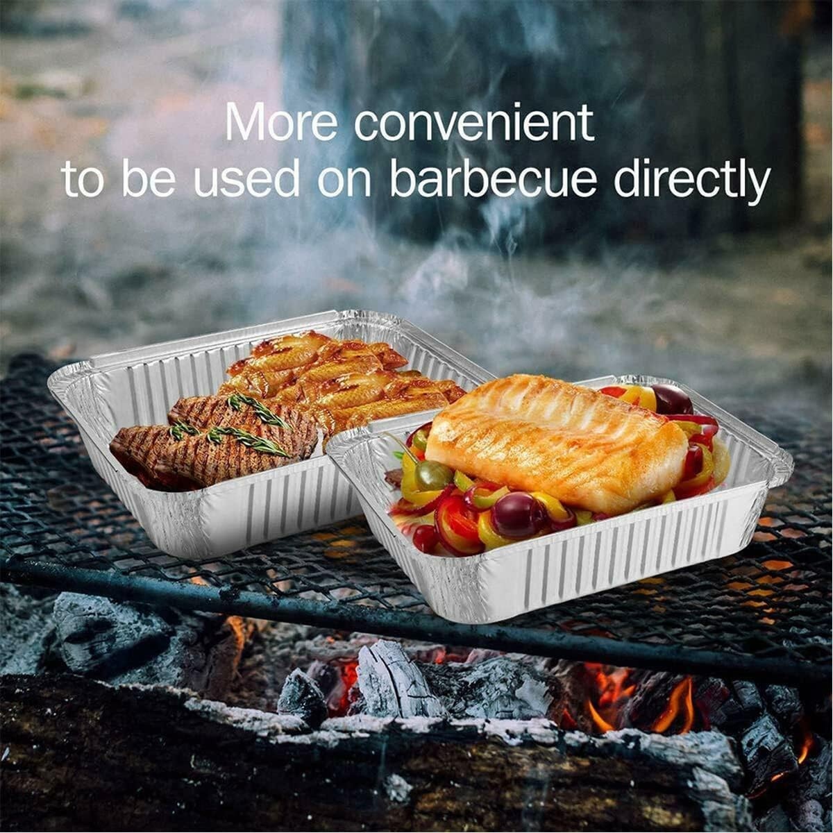 20 Pack Small Drip Pans Weber Aluminum X Pan Grill Of Genesis Spirit Q Bbq 8.5×6