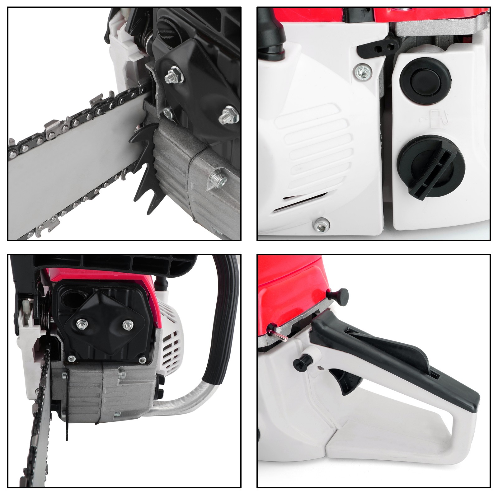 62cc Gas Chainsaw 20″ Bar Gasoline Powered Chain Saw 2 Cycle Engine Cutting USA