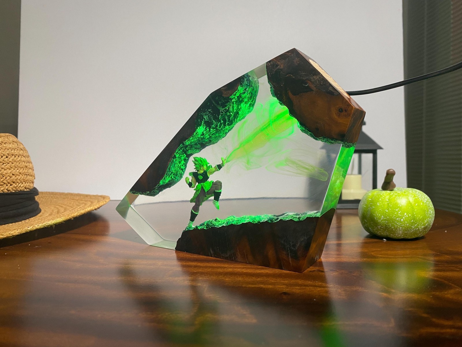 Broly resin lamp, Dragon Ball Gift, Epoxy resin lamp