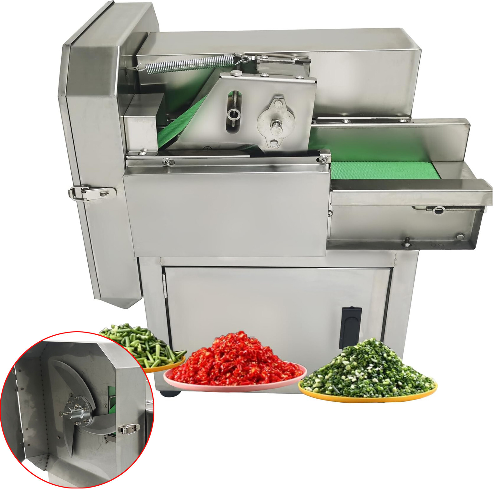 110V Commercial Vegetable Cutter Machine for Chives Slender Vegetables Cutting
