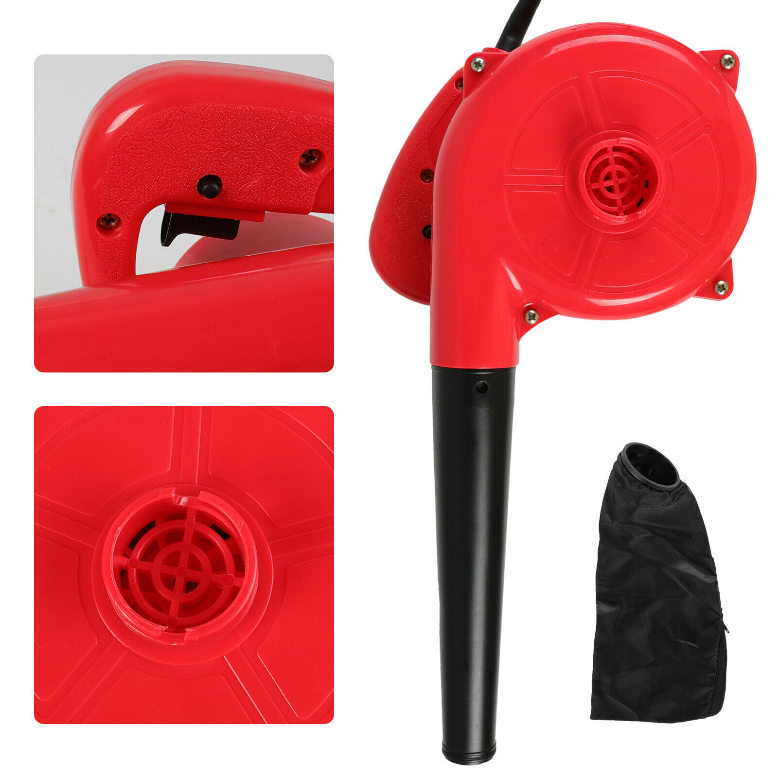 1000W Corded Electric Leaf Blower2-In-1 Handheld Lightweight Sweeper/vacuum110V