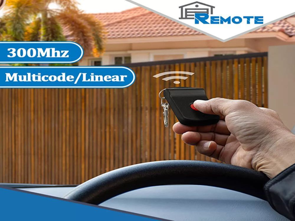 Multi-Code 3089 308911 Gate Garage Door Opener 300MHz 10 DIP Code Remote Control