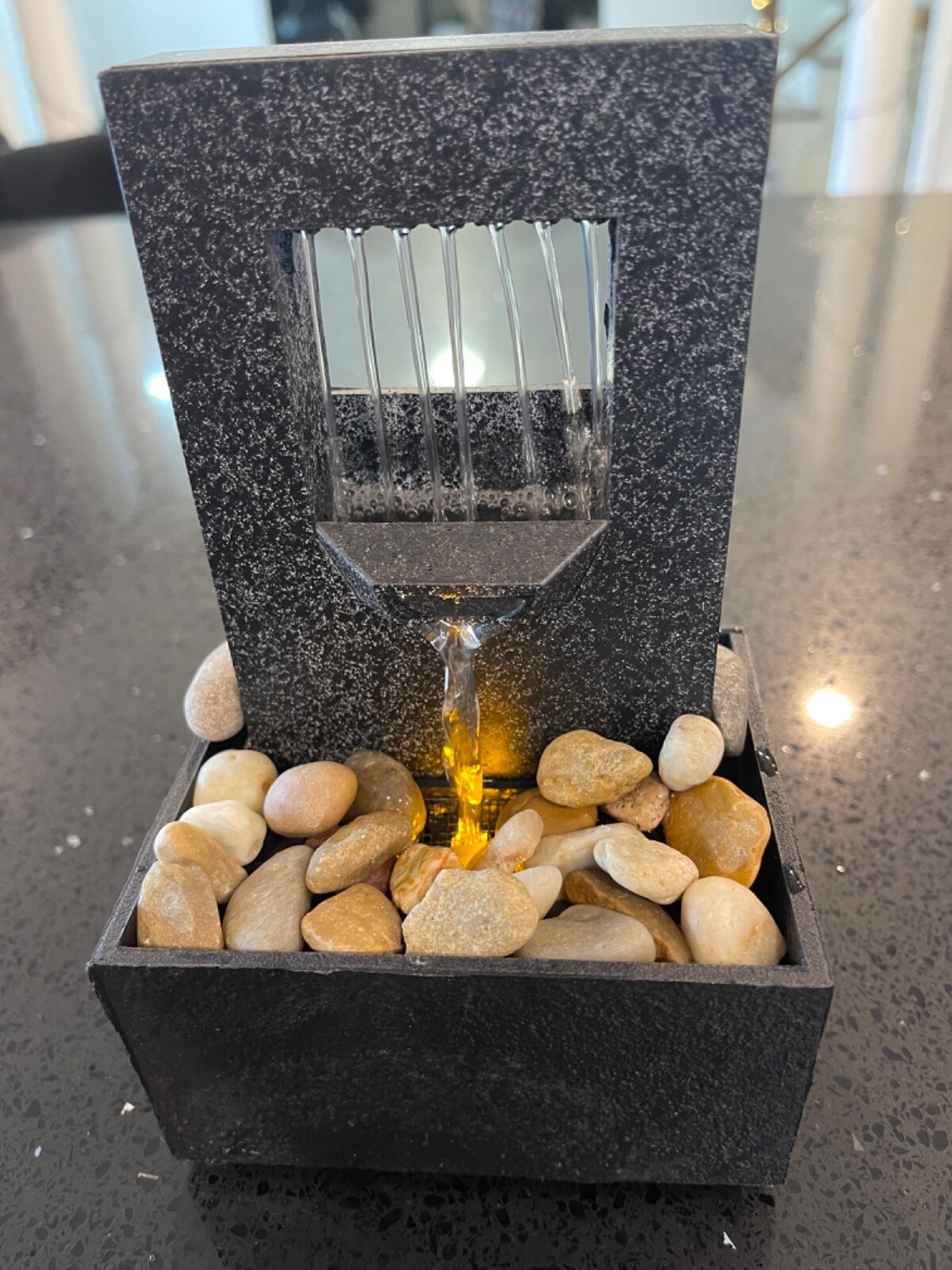 Wayland Square Tabletop Fountain Raining Spout