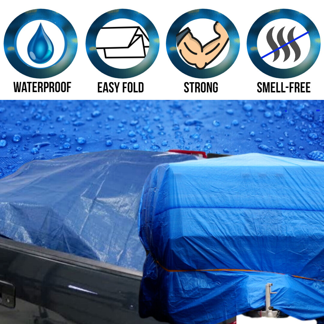 COMFITWEAR Standard Poly Tarp Reinforced Edge Grommet Multi-Purpose Tarp