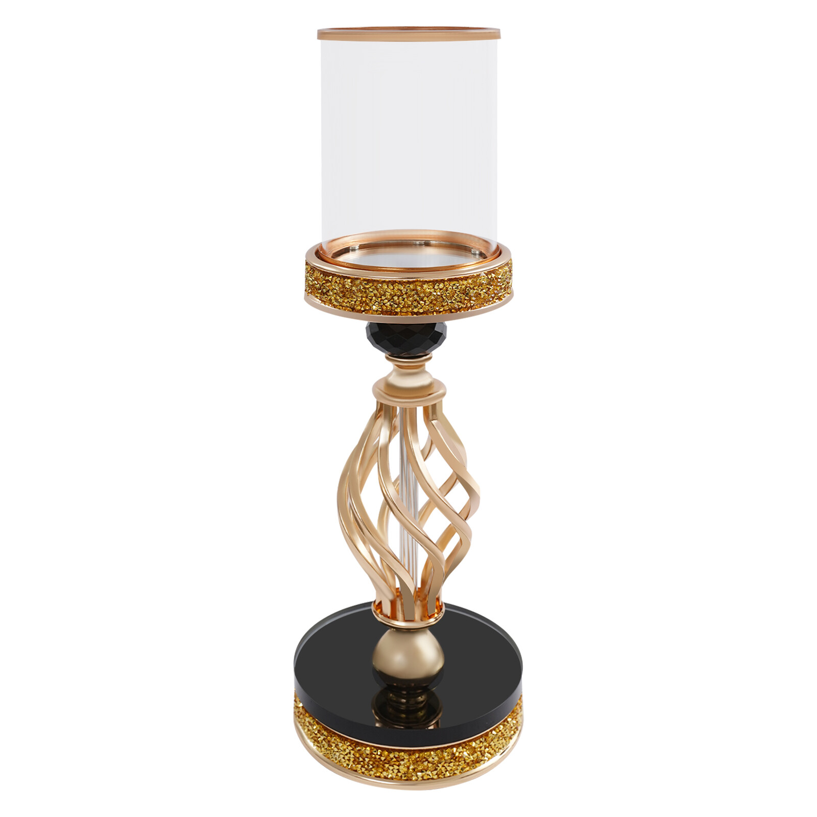 Candle Holder for Home Decor Tabletop Candle Holder Golden Color 12*41cm (D*H)