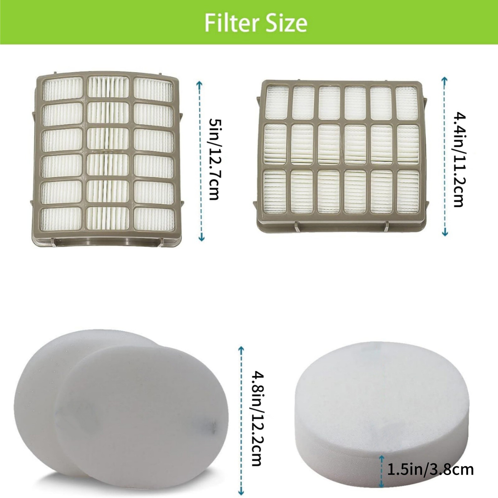XHF80 Filter Kit Replace Every 3-6 Months For Shark Navigator NV60 NV80 Vacuum