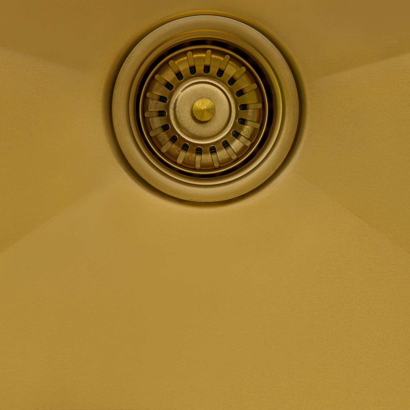 Ruvati 33″ Matte Gold Workstation Undermount Single Bowl Kitchen Sink- RVH6533GG