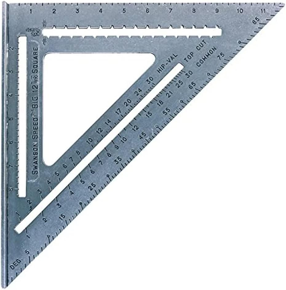 Swanson Tool Combo Speed Square Set 7 inch and 12 inch Ruler for Carpentry