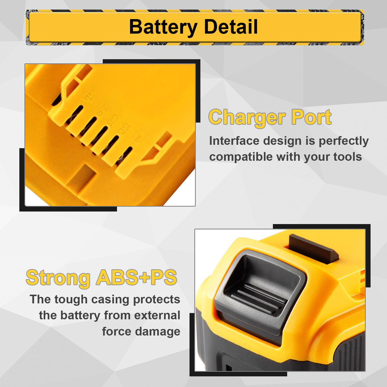 6x 8.0AH For DeWalt 20V 20 Volt Max Lithium Ion Battery DCB206-2 DCB205-2 DCB200