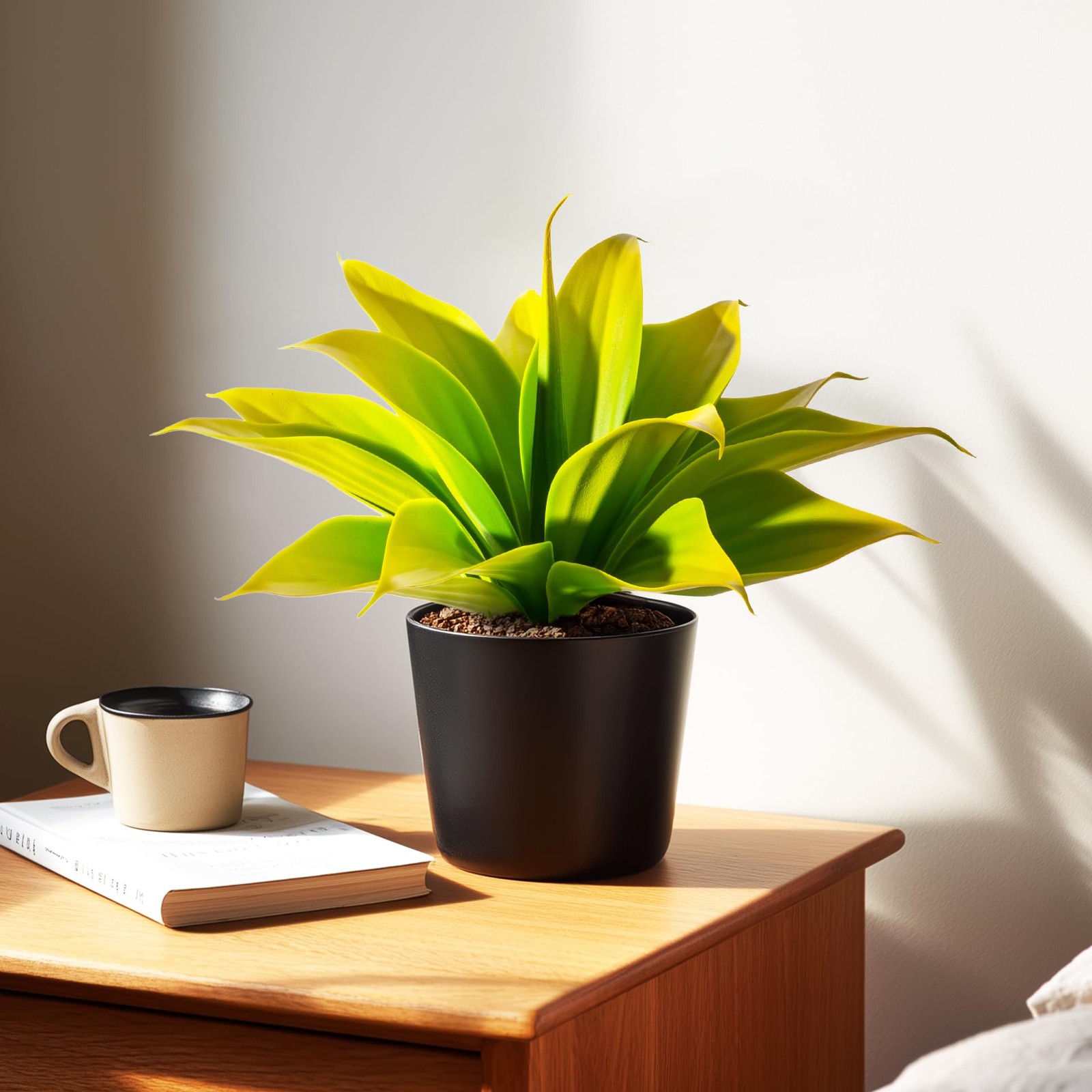 Artificial Agave Faux Agave 14.2In Fake Greenery Outdoor Artificial Plant Fak…