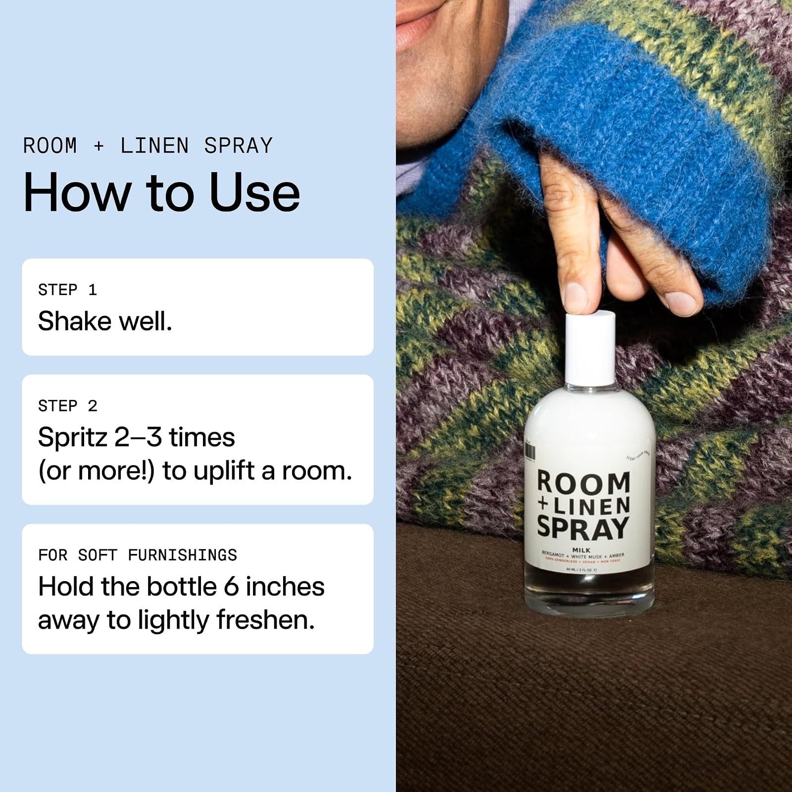 DedCool Room Linen Spray Xtra Milk 3.5oz