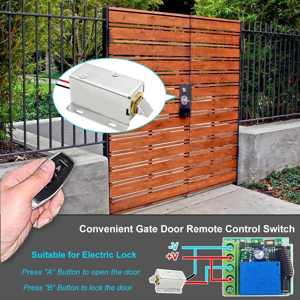 433Mhz Universal Wireless Remote Control Switch DC 12V 1CH Relay Receiver Modul