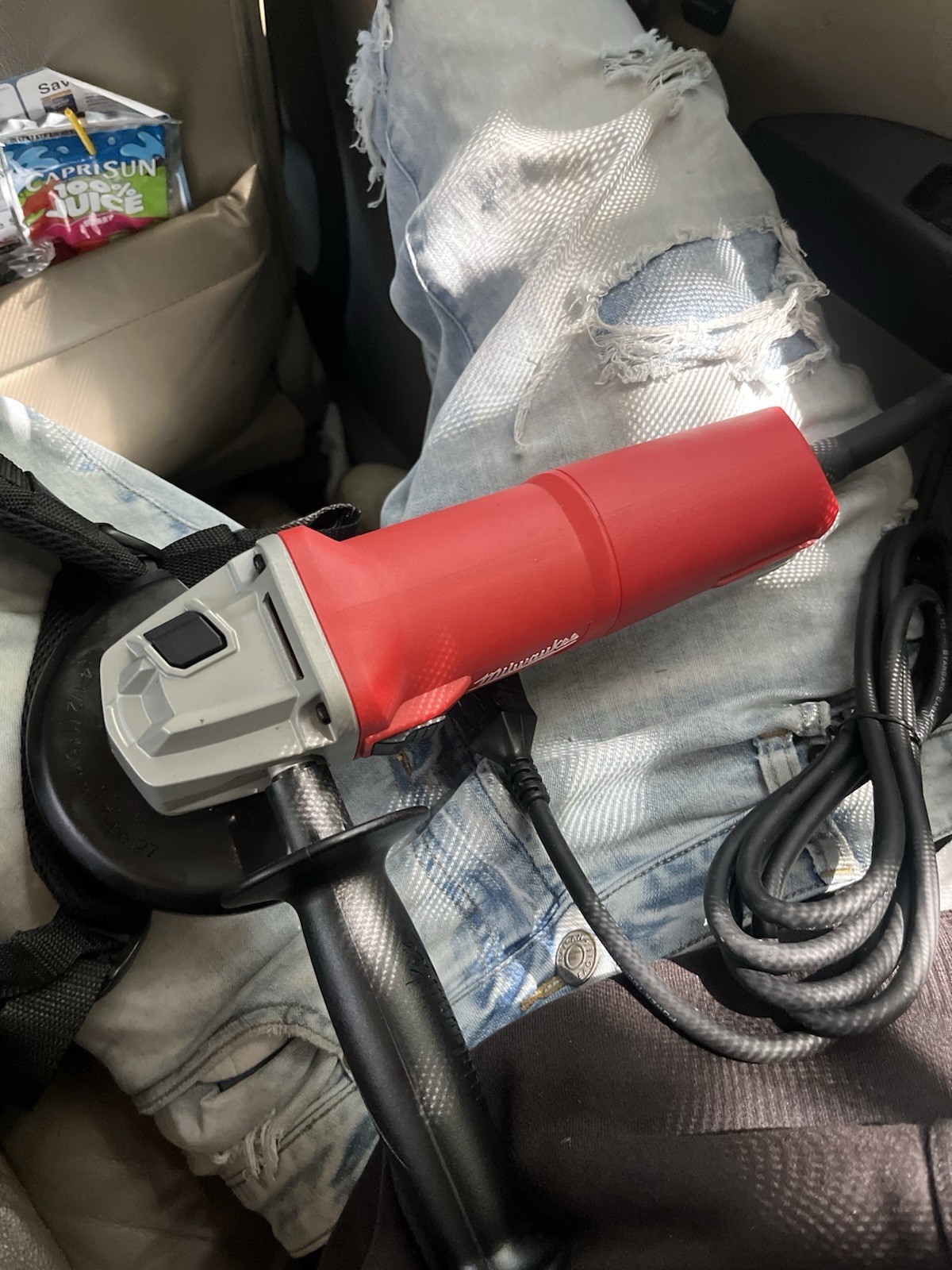 Milwaukee Corded Electric Angle Grinder Rotary/Circular Action Red/Gray/Black