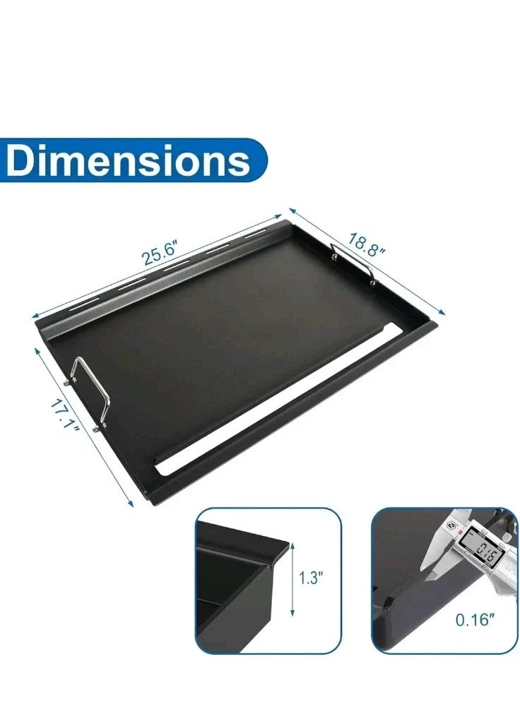 Full-Size Griddle Inserts for Weber Genesis II 300 Series Grill, 6788