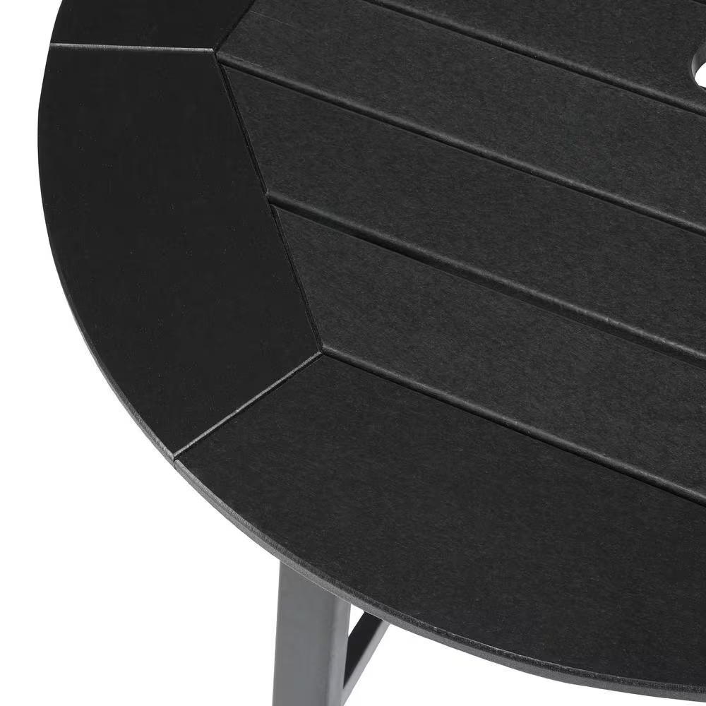 Laguna 35 In. round HDPE Plastic All Weather Bar Height High Top Bistro Outdoor