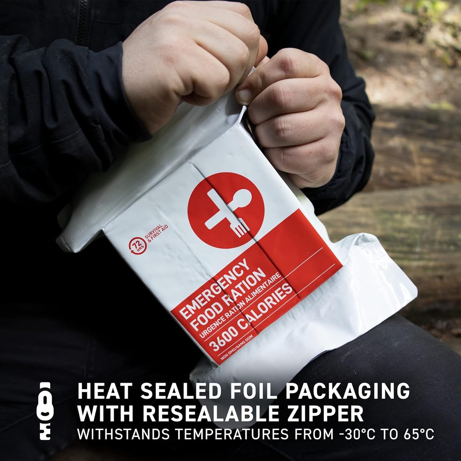 72HRS Food Ration Bar Emergency Rations (1 11 cm x 5 x 12 cm, 1.6 lbs