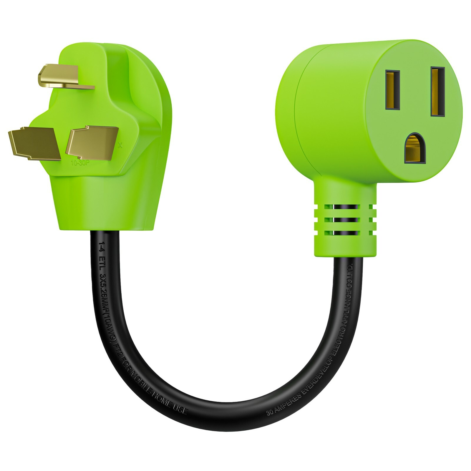 18″ 10-30P to 6-50R Power Cord Adapter for Welder Connections 250 Volts NEW