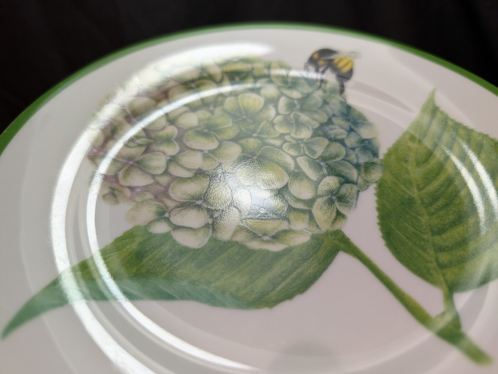 Set of 3 American Atelier at Home Hydrangea Luncheon Plates 7.5 in