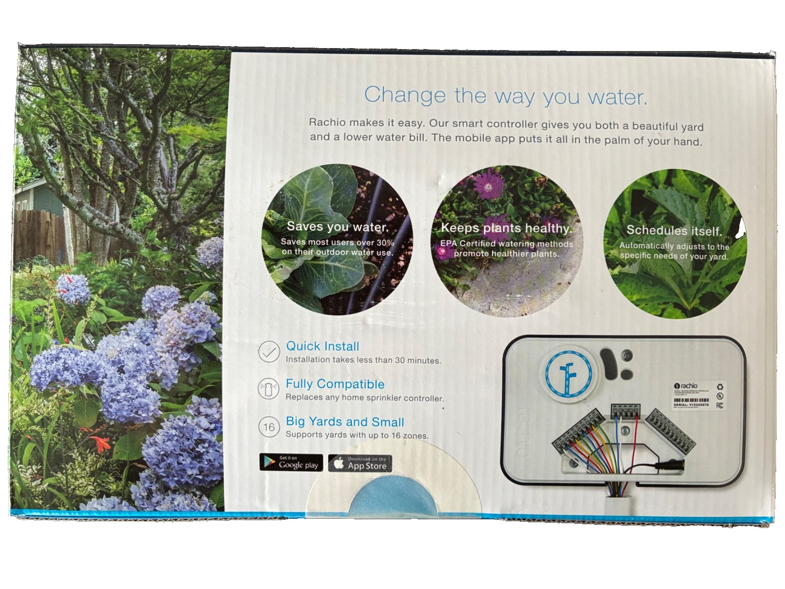 Rachio 16 Zone Smart Sprinkler Controller (2nd Generation 16ZULW-B)
