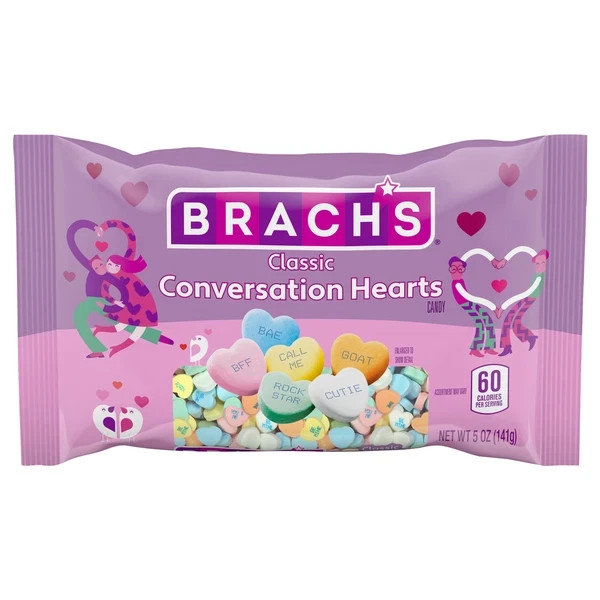 BRACH’S / Classic Conversation Hearts / LOT of (6) 10oz Bags / 🩷Exp. 7/2027🩷