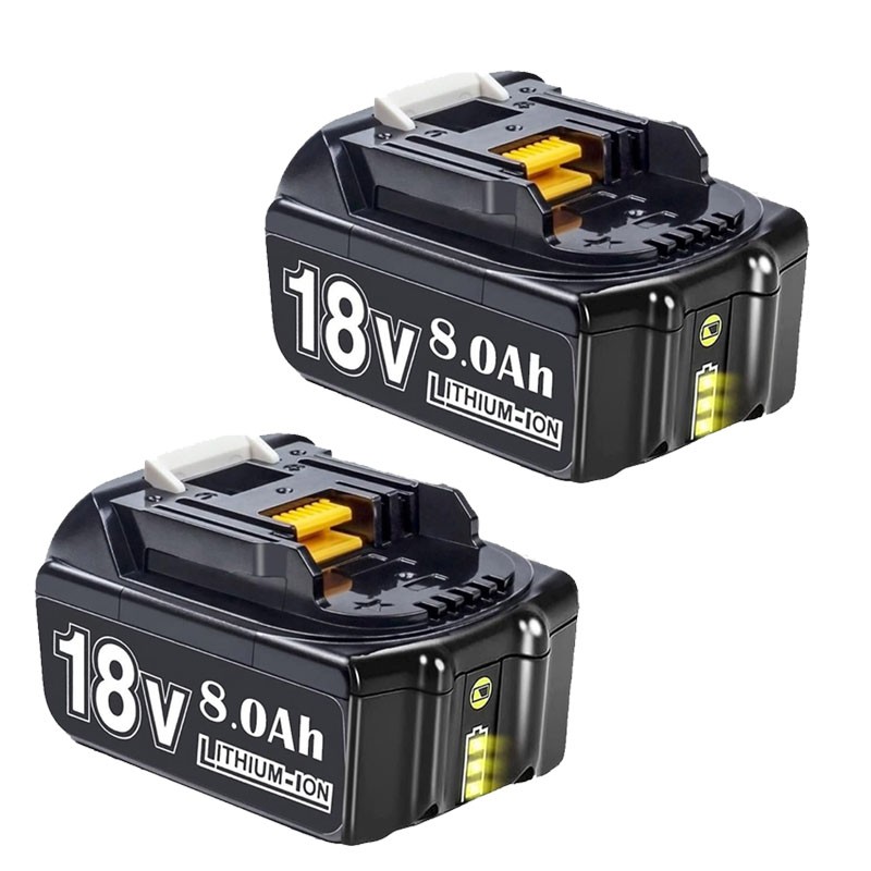 2PCS 8.0Ah 18V For Makita LXT Lithium-Ion BL1830 BL1850 BL1860 Tool Battery