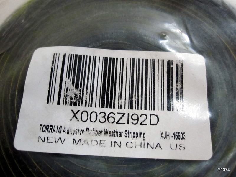 TORRAMI Adhesive Solid Neoprene Rubber Strips 1/16 (.062) inch Thick X 2 inch