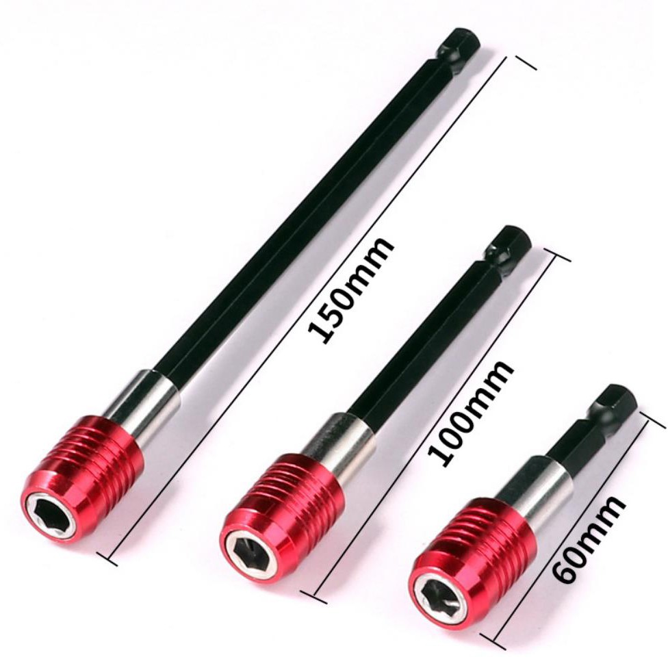 6pc Quick Release Magnetic 1/4 Hex Shank Screwdriver Extension Holder Drill Bit