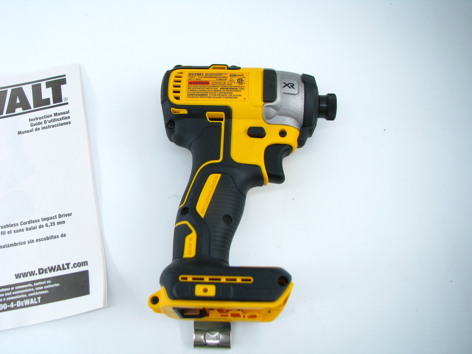 New DEWALT DCF887B 20V MAX XR Brushless 1/4″ Inch Impact Driver 20 volt 3 speed