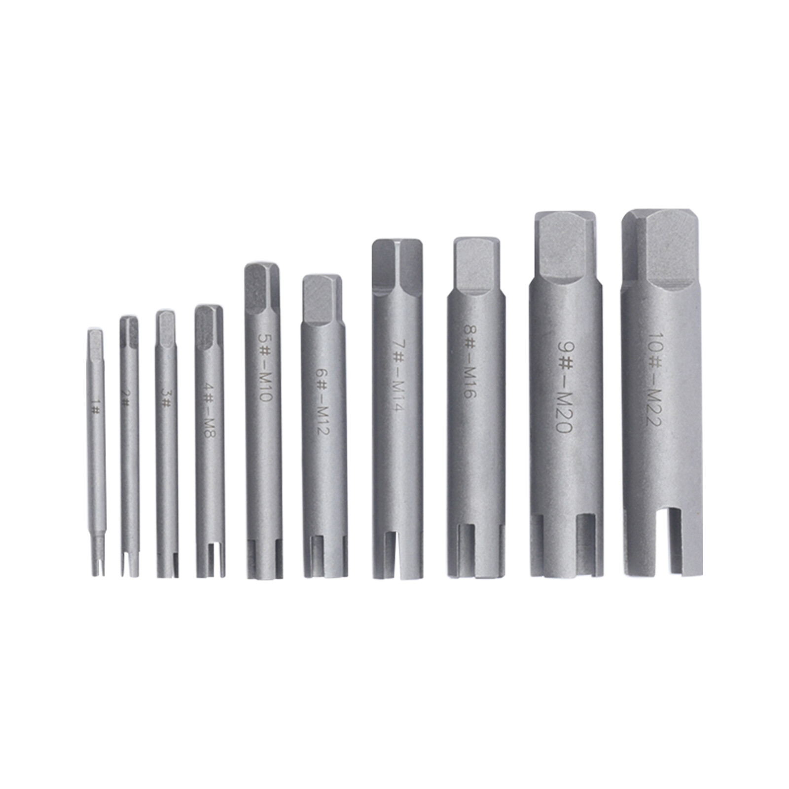 10pcs Broken Tap Extractor Removal Kit Screw Extractor Set 3/4 Claws 1-10#+Box