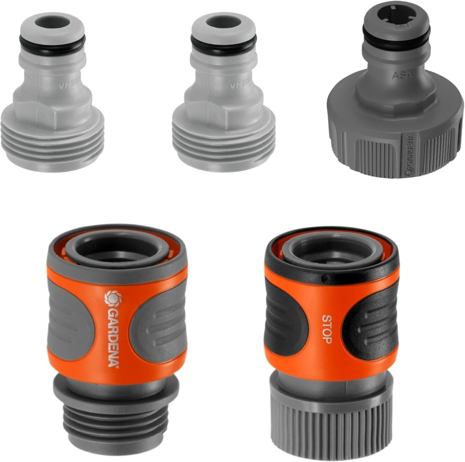 GARDENA 5 Piece Quick Connector Starter Set For any 5/8″ or 1/2″ 18270-81